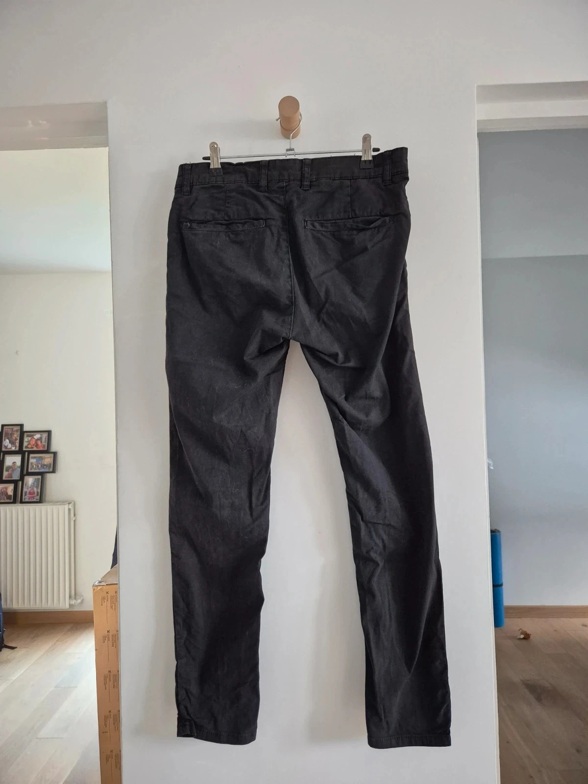 Pantalon chino droit noir zara 40 – photo 2